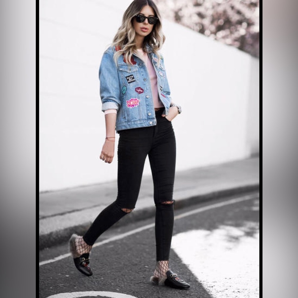 Paige verdugo crop distressed denim 25 black